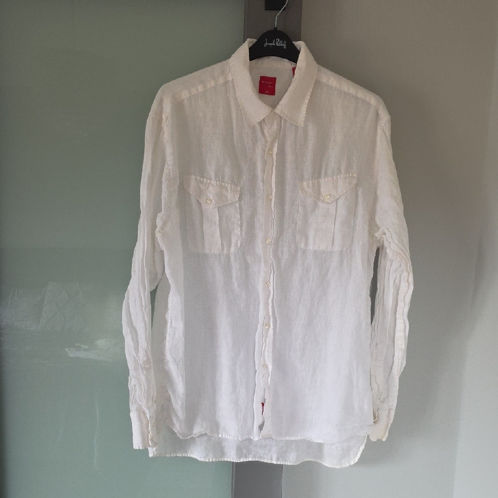 Report Men's Size XXL - Long Sleeve Linen Shirt